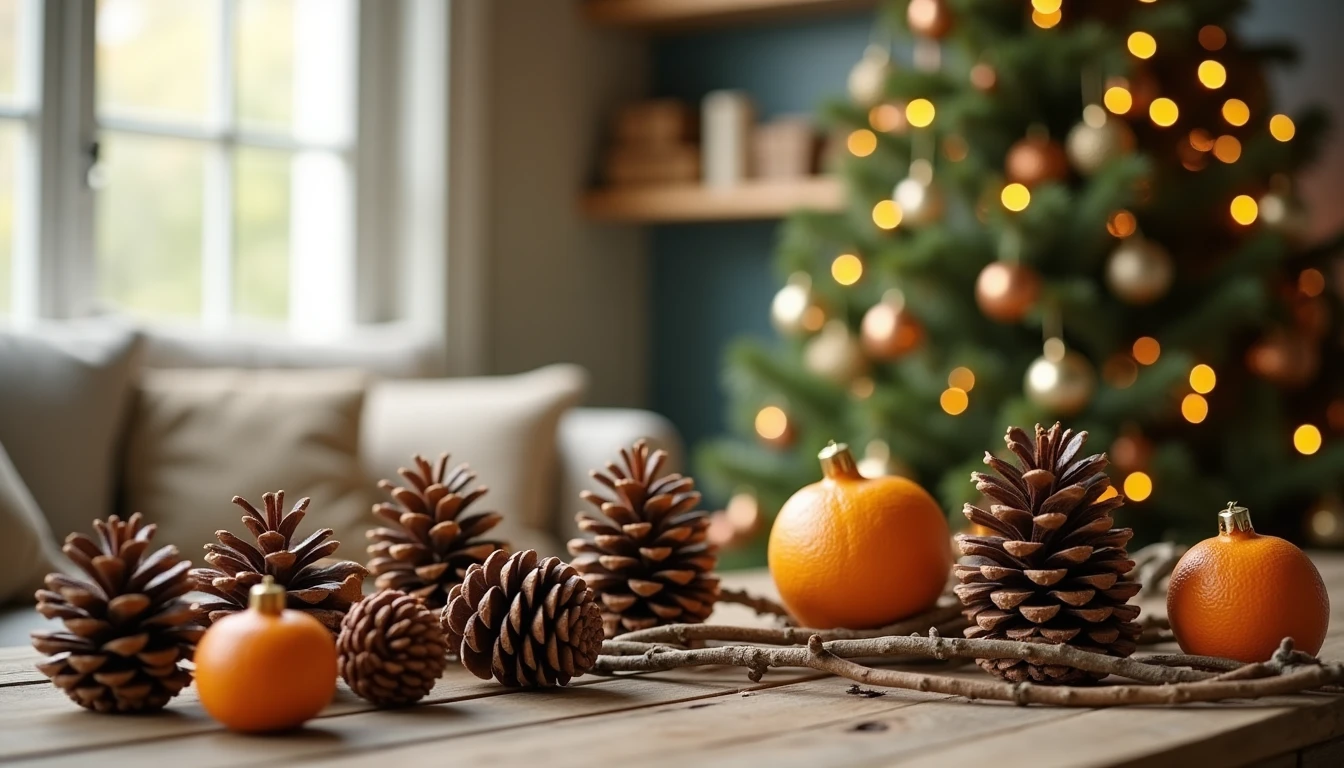Comment réussir une déco noël naturelle à faire soi-même sans se ruiner
